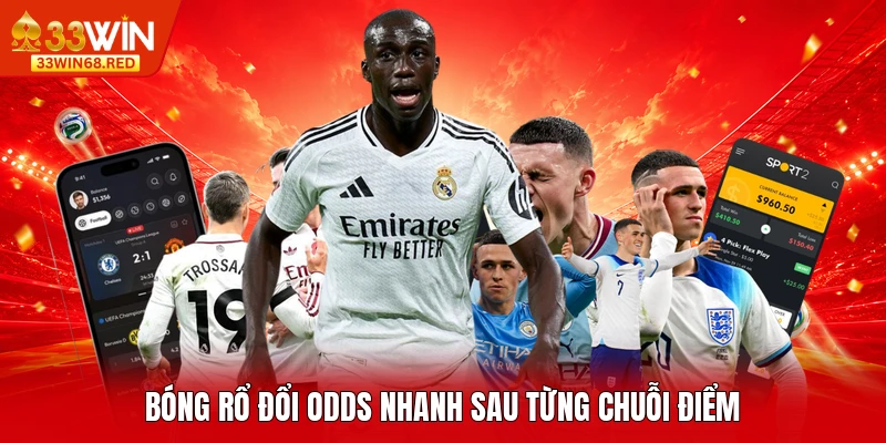 Bóng rổ đổi odds nhanh sau từng chuỗi điểm