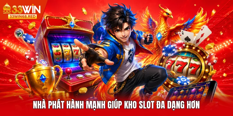Nhà phát hành mạnh giúp kho slot đa dạng hơn